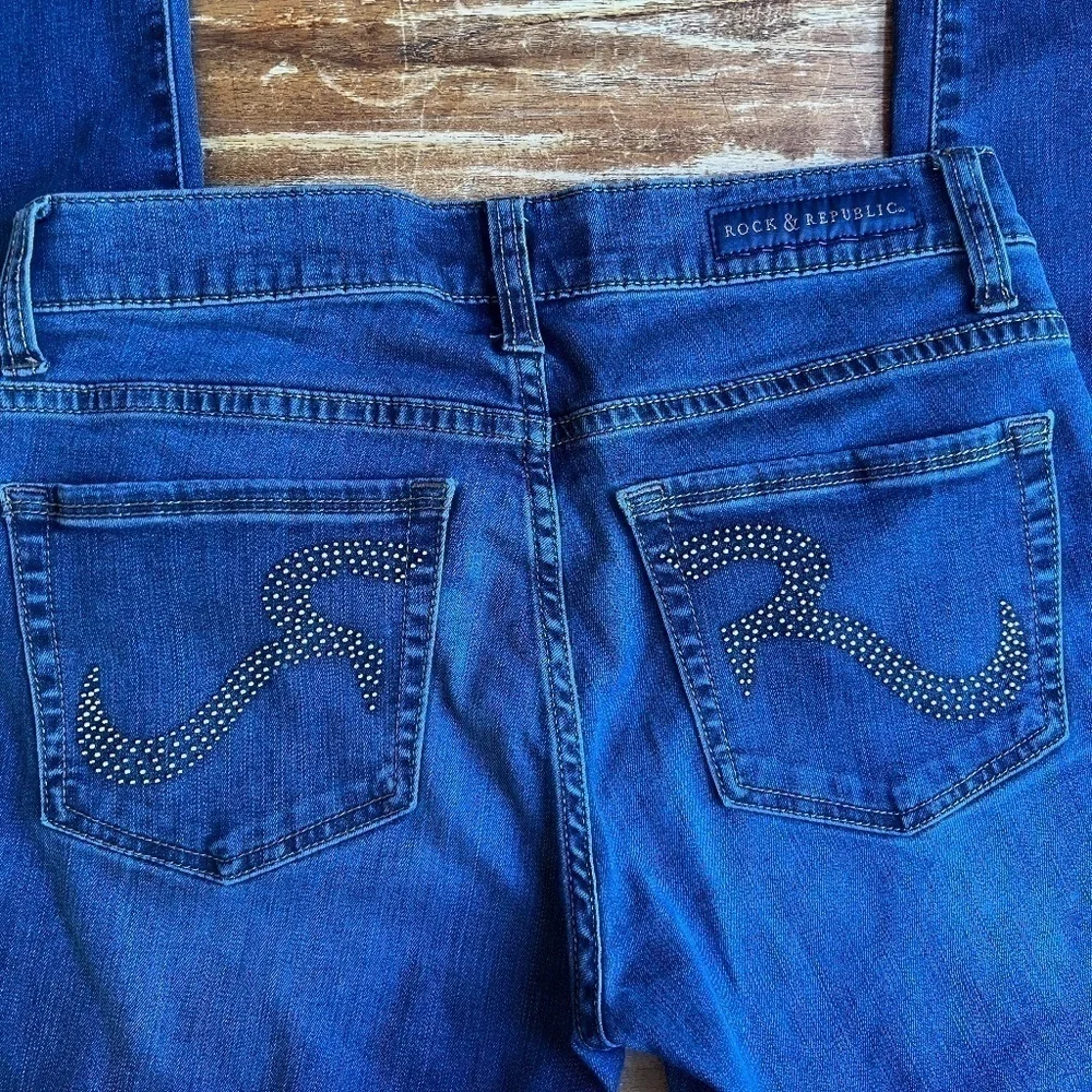 Rock and Republic Berlin Skinny Dark Denim Size 6 - Picture 9 of 9